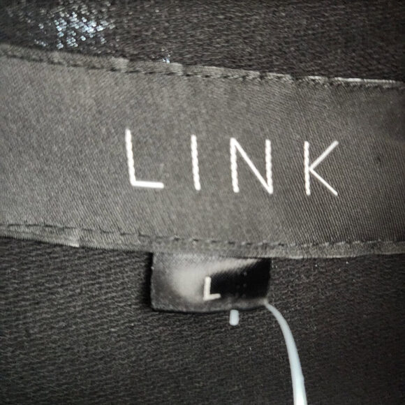 LINK Black & Grey Long Tunic Top Dress Size L - Picture 7 of 9